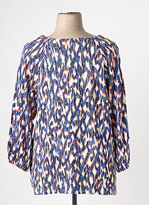 Top col rond manches longues bleu STREET ONE femme