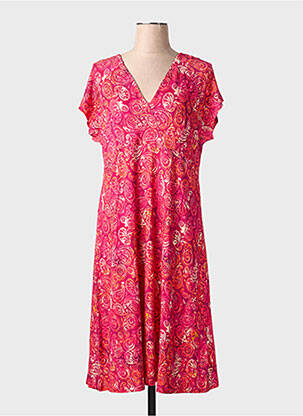 Robe longue rose GEISHA femme
