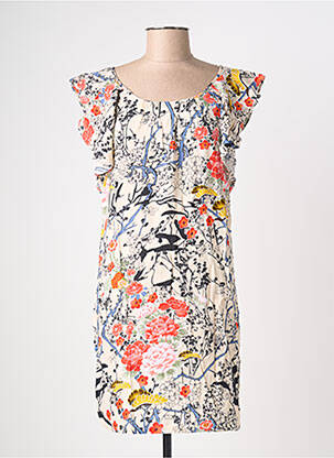 Robe mi-longue beige MOLLY BRACKEN femme