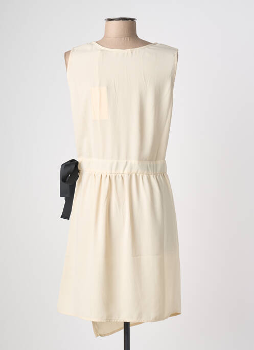 Robe mi-longue beige SCHOOL RAG femme
