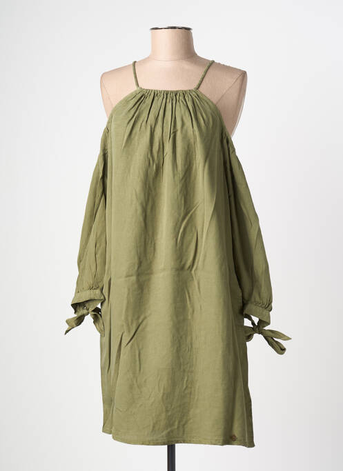 Robe mi-longue vert SUPERDRY femme