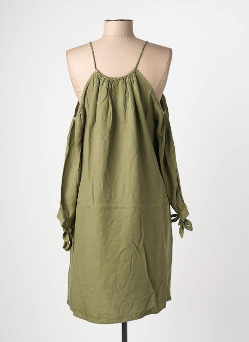 Robe mi-longue vert SUPERDRY femme