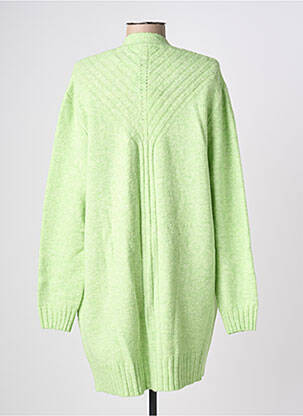 Gilet manches longues col châle vert STREET ONE femme
