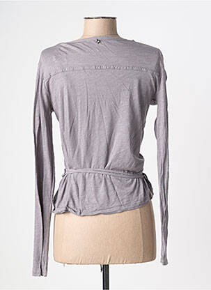 Gilet manches longues stretch gris SUD EXPRESS femme
