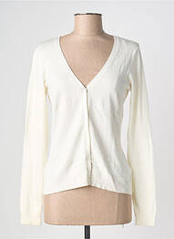Gilet manches longues stretch beige FOLIA femme