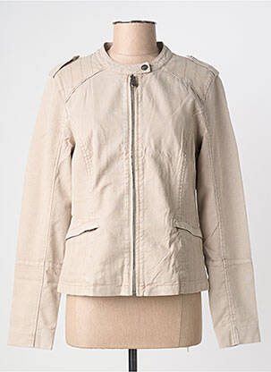 Veste casual col rond beige STREET ONE femme