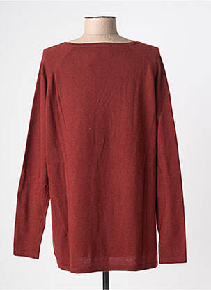 Pull tissage chiné manches longues marron SCHOOL RAG femme