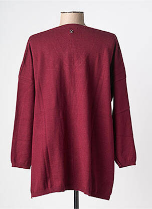 Pull coupe droite manches longues rouge CHATTAWAK femme