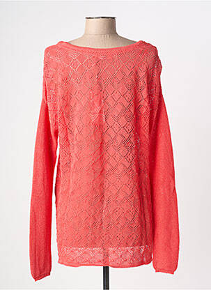 Pull coupe droite manches longues rouge SCHOOL RAG femme