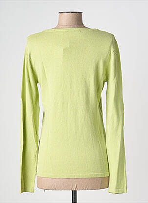 Pull coupe cintrée manches longues vert XANAKA femme