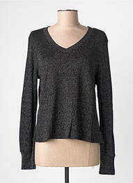Pull coupe cintrée manches longues noir STREET ONE femme