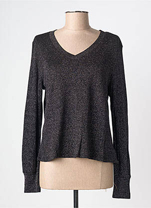 Pull coupe cintrée manches longues noir STREET ONE femme
