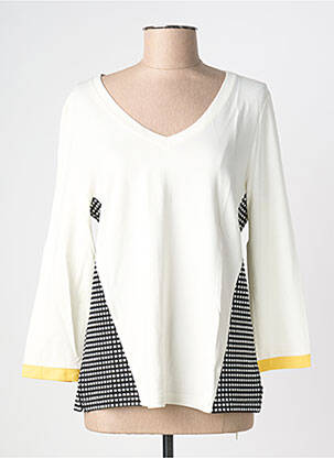 Top stretch manches longues beige STREET ONE femme
