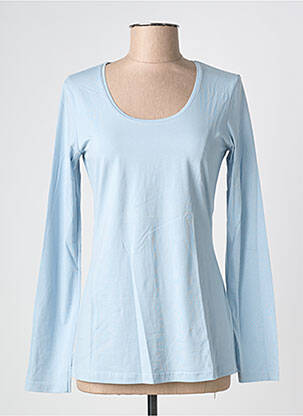 Top tissage jersey manches longues bleu STREET ONE femme