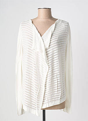 Gilet manches longues beige STREET ONE femme