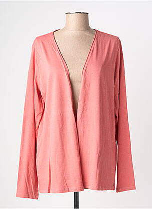 Gilet manches longues rose CECIL femme