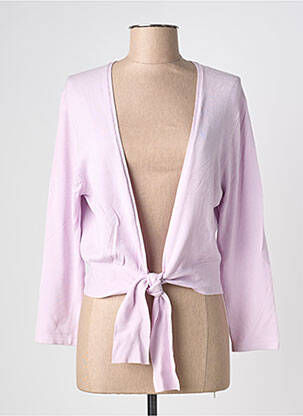 Gilet manches longues violet MORGAN femme