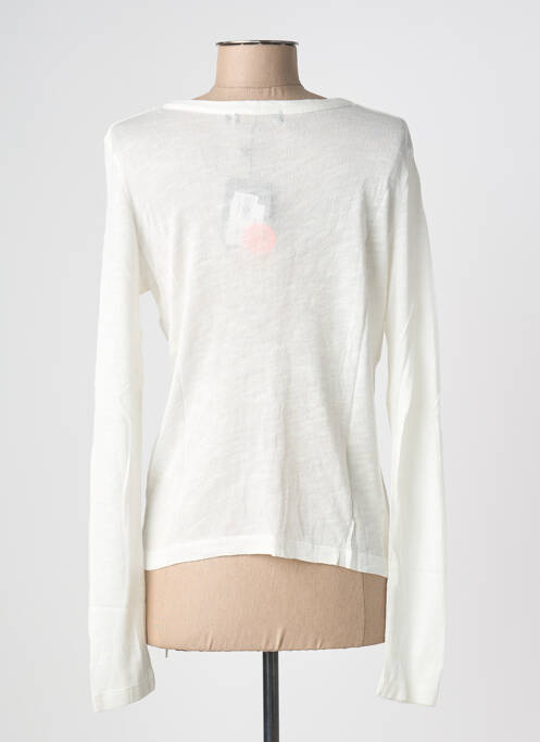 Gilet manches longues stretch beige COQUELICOT femme
