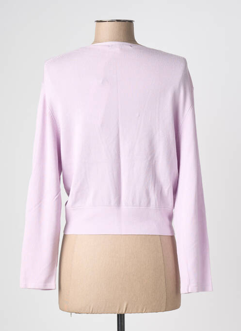 Gilet manches longues stretch violet MORGAN femme