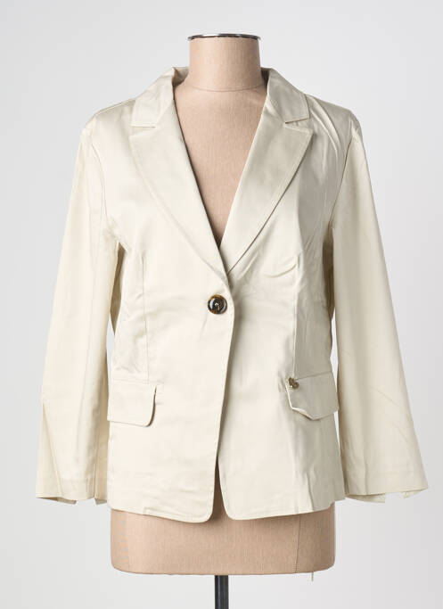 Blazer poches beige ANGY SIX femme