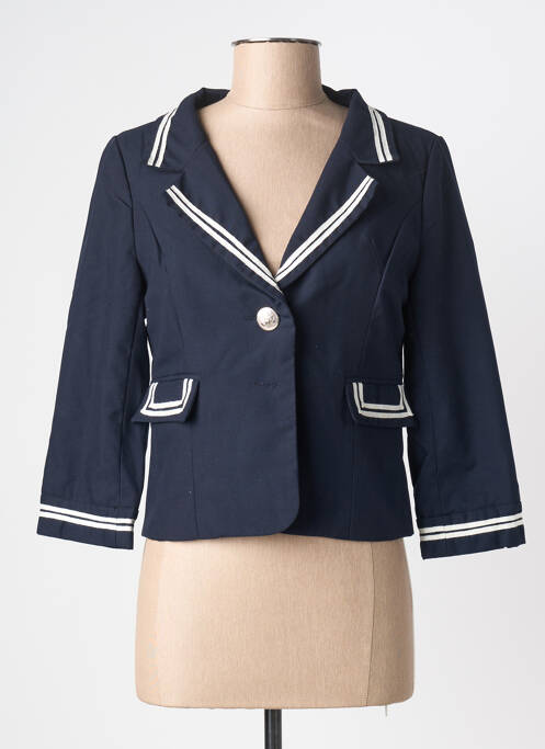 Veste casual col tailleur bleu MOLLY BRACKEN femme
