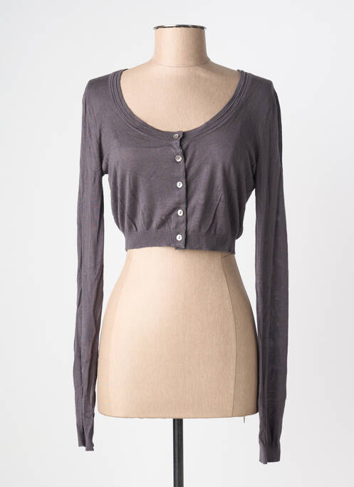 Boléro maille fine gris MYSTIC femme