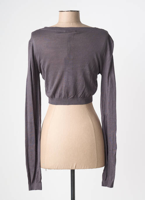 Boléro maille fine gris MYSTIC femme