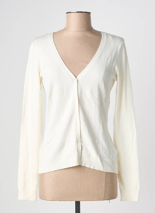 Gilet manches longues beige FOLIA femme