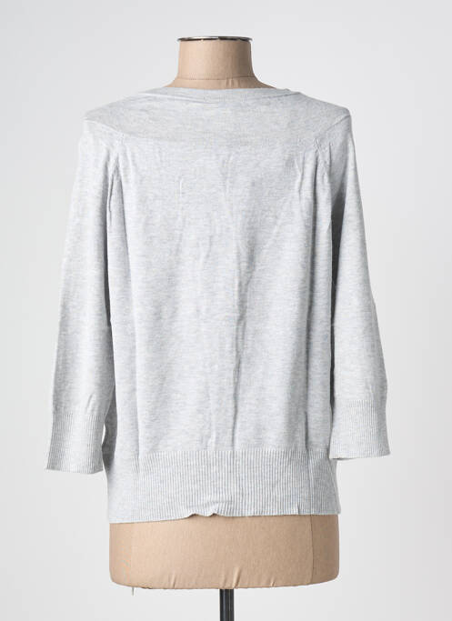 Gilet manches longues gris COQUELICOT femme