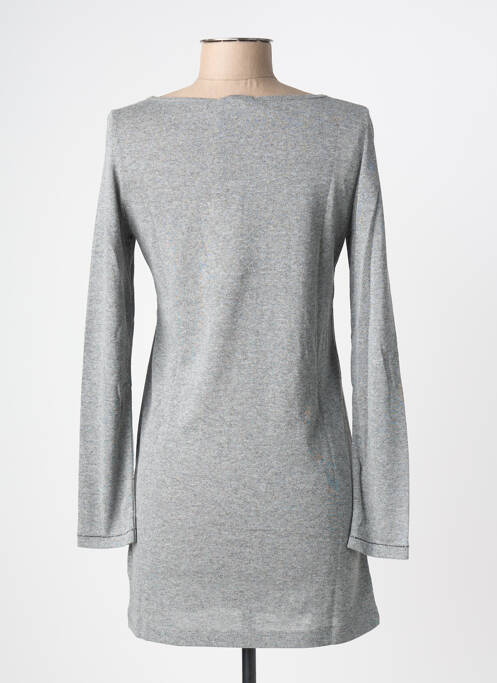 Robe courte manches longues manches longues gris LEE femme