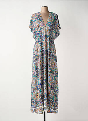 Robe longue manches courtes manches courtes vert MOLLY BRACKEN femme
