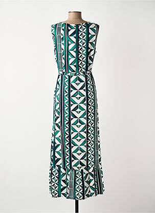 Robe longue sans manche sans manche vert STREET ONE femme