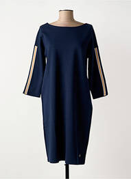 Robe mi-longue manches 3/4 manches 3/4 bleu STREET ONE femme