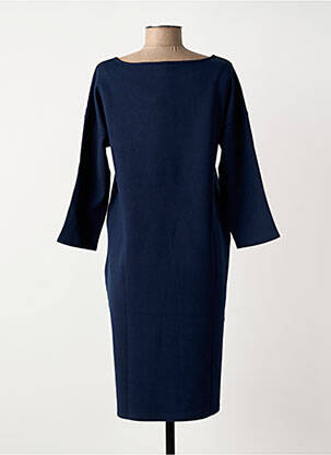 Robe mi-longue manches 3/4 manches 3/4 bleu STREET ONE femme