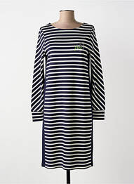 Robe mi-longue manches longues manches longues bleu STREET ONE femme