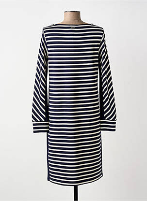 Robe mi-longue manches longues manches longues bleu STREET ONE femme