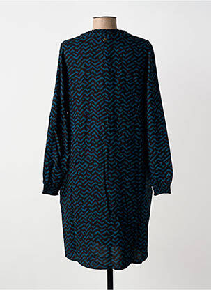 Robe mi-longue imprimé fantaisie manches longues vert STREET ONE femme