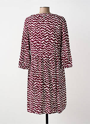 Robe mi-longue manches 3/4 manches 3/4 violet STREET ONE femme
