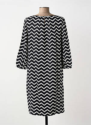 Robe mi-longue manches 3/4 manches 3/4 noir STREET ONE femme