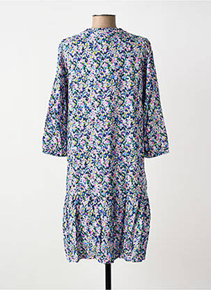 Robe mi-longue imprimé fleurs manches 3/4 bleu STREET ONE femme