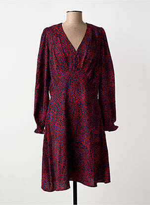 Robe mi-longue manches longues manches longues rouge MOLLY BRACKEN femme