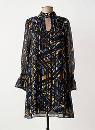 Robe courte manches longues manches longues noir MOLLY BRACKEN femme