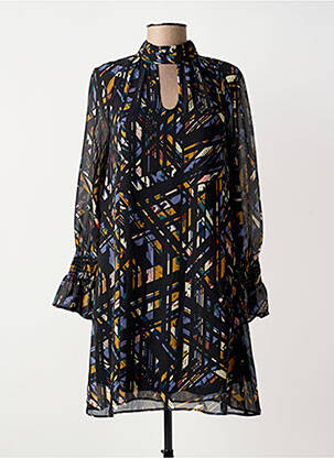 Robe courte manches longues manches longues noir MOLLY BRACKEN femme