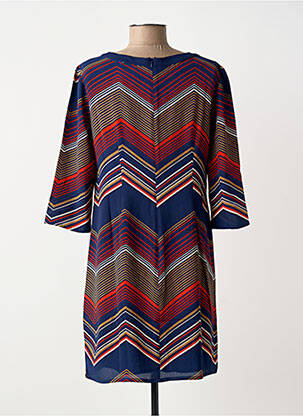 Robe courte manches 3/4 manches 3/4 bleu MOLLY BRACKEN femme