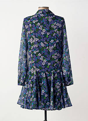 Robe courte coupe fluide manches longues violet MOLLY BRACKEN femme