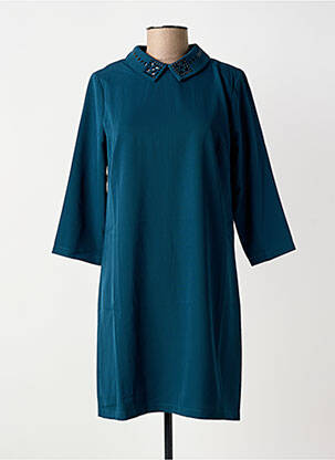 Robe courte fermeture zippée au dos manches courtes vert MOLLY BRACKEN femme