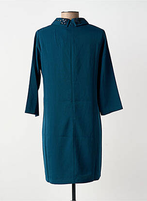Robe courte fermeture zippée au dos manches courtes vert MOLLY BRACKEN femme