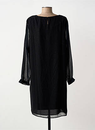 Robe mi-longue coupe fluide manches longues noir STREET ONE femme