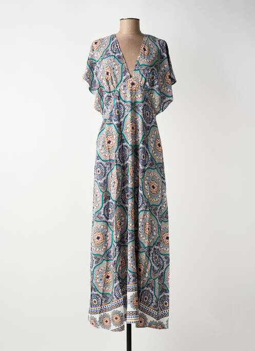Robe longue manches courtes manches courtes vert MOLLY BRACKEN femme