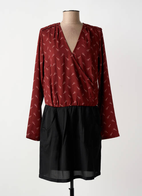 Robe courte orange SCHOOL RAG femme